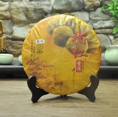 中茶普洱茶 2014年七三青饼普洱老茶生茶饼357g